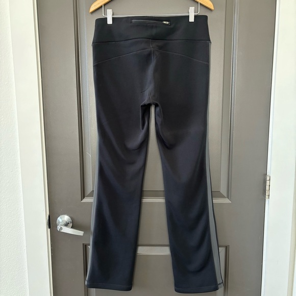 Athleta Street to Summit Pant Black Gray Stripe Lined for Cold Climate Size L - Picture 5 of 9
